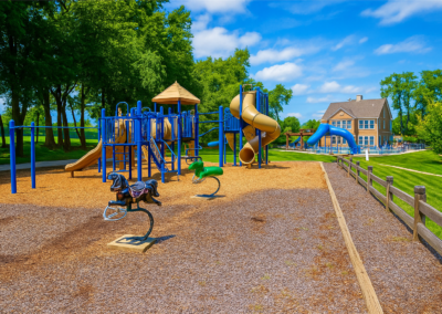 Community playground in Winterset Park in Lee's Summit, MO