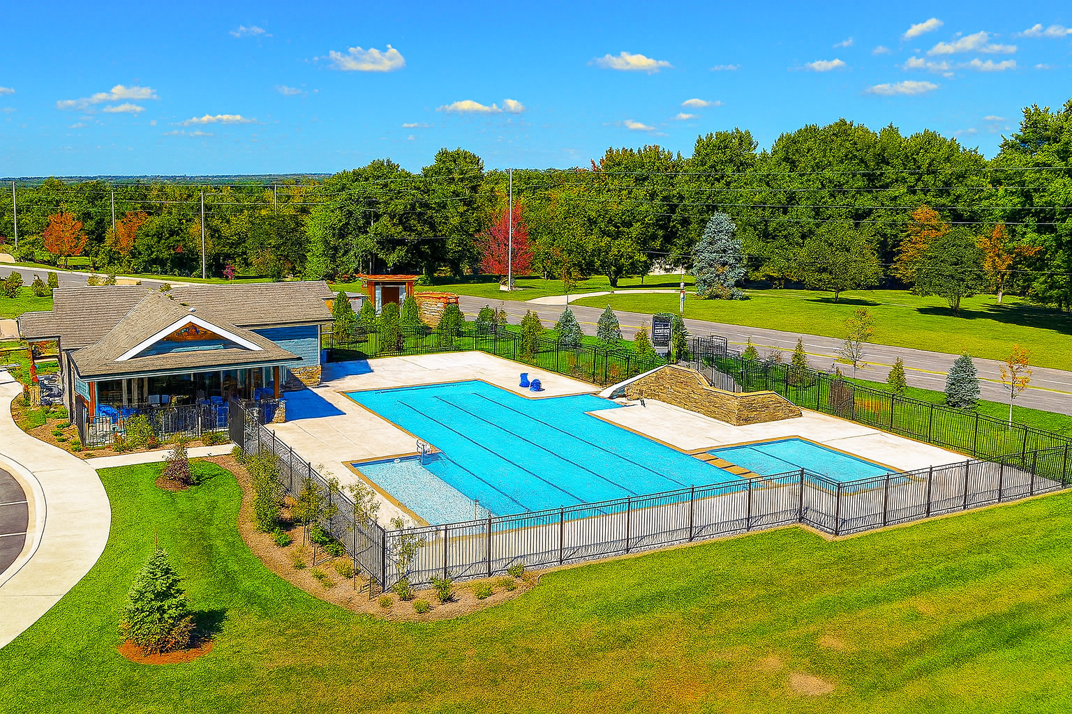 Pool in Hawthorn Ridge in Lee's Summit, MO